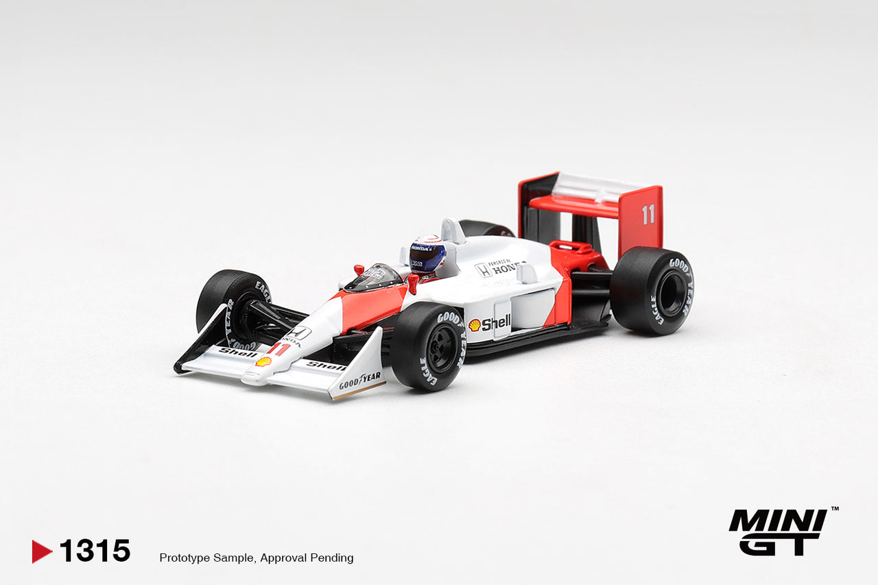 (PRE-ORDER) MINI GT 1:64 McLaren MP4/4 #11 Alain Prost 1988 Canadian Grand Prix 2nd Place MGT01315-L
