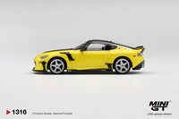 Thumbnail for (PRE-ORDER) Mini GT 1:64 Nissan Z VeilSide FFZ400 Ikazuchi Yellow MGT01316-R