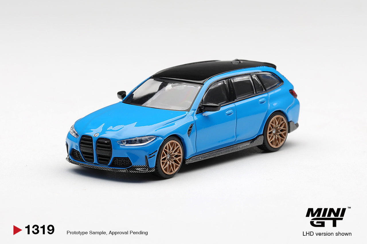 (PRE-ORDER) Mini GT 1:64 BMW M3 M Performance Touring Riviera Blue MGT01319-R