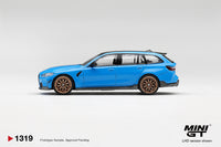 Thumbnail for (PRE-ORDER) Mini GT 1:64 BMW M3 M Performance Touring Riviera Blue MGT01319-R
