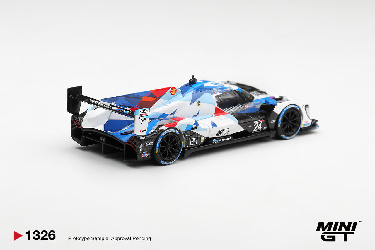 (PRE-ORDER) Mini GT 1:64 BMW M Hybrid V8 GTP #24 BMW M Team RLL 2024 IMSA Daytona 24 Hrs MGT01326-L