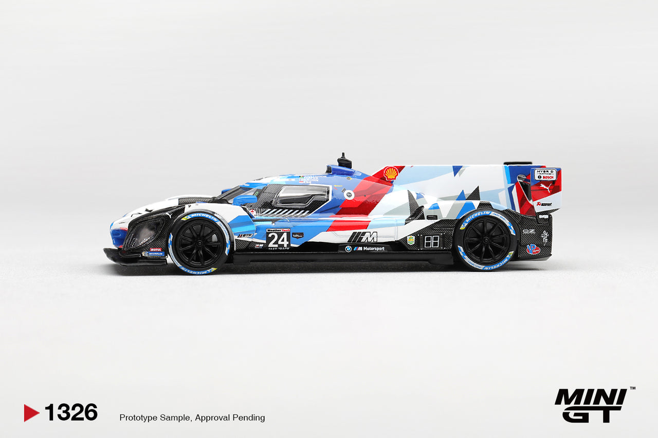 (PRE-ORDER) Mini GT 1:64 BMW M Hybrid V8 GTP #24 BMW M Team RLL 2024 IMSA Daytona 24 Hrs MGT01326-L