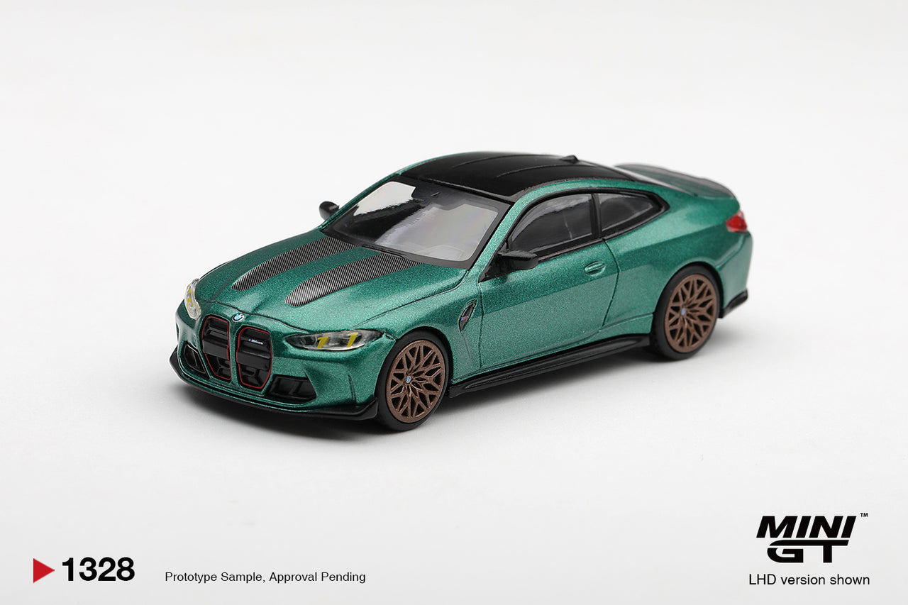 (PRE-ORDER) Mini GT 1:64 BMW M4 CS Frozen Isle of Man Green Metallic MGT01328-R