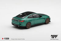 Thumbnail for (PRE-ORDER) Mini GT 1:64 BMW M4 CS Frozen Isle of Man Green Metallic MGT01328-R