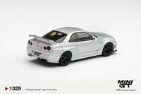 Thumbnail for (PRE-ORDER) Mini GT 1:64 Nissan NISMO R34GT-R Z-tune Z-Tune Silver MGT01329-R