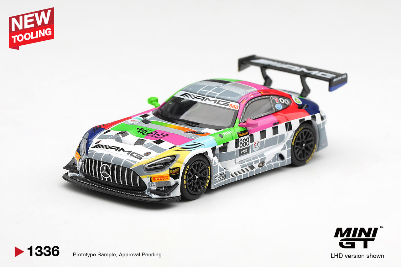 (PRE-ORDER) Mini GT 1:64 Mercedes-AMG GT3 #888 Mercedes-AMG Team GMR Meguiar's Bathurst 12 Hour 2025 MGT01336-L