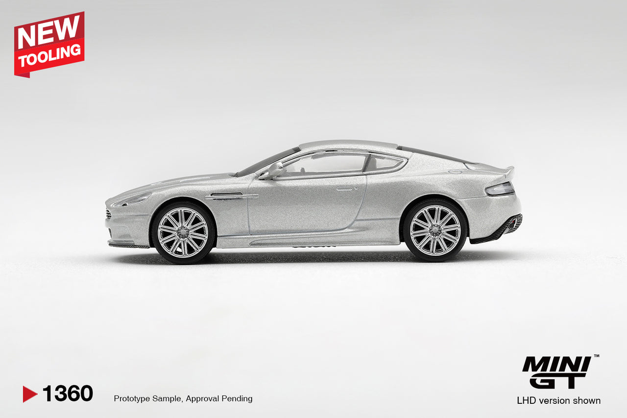 (PRE-ORDER) MINI GT 1:64 Aston Martin DBS 2008 Lightning Silver MGT01360-R
