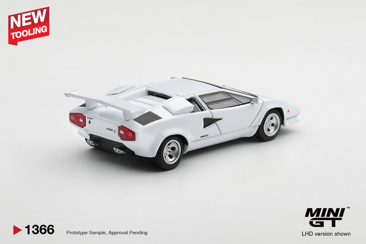 (PRE-ORDER) Mini GT 1:64 Lamborghini Countach LP500S White MGT01366-L