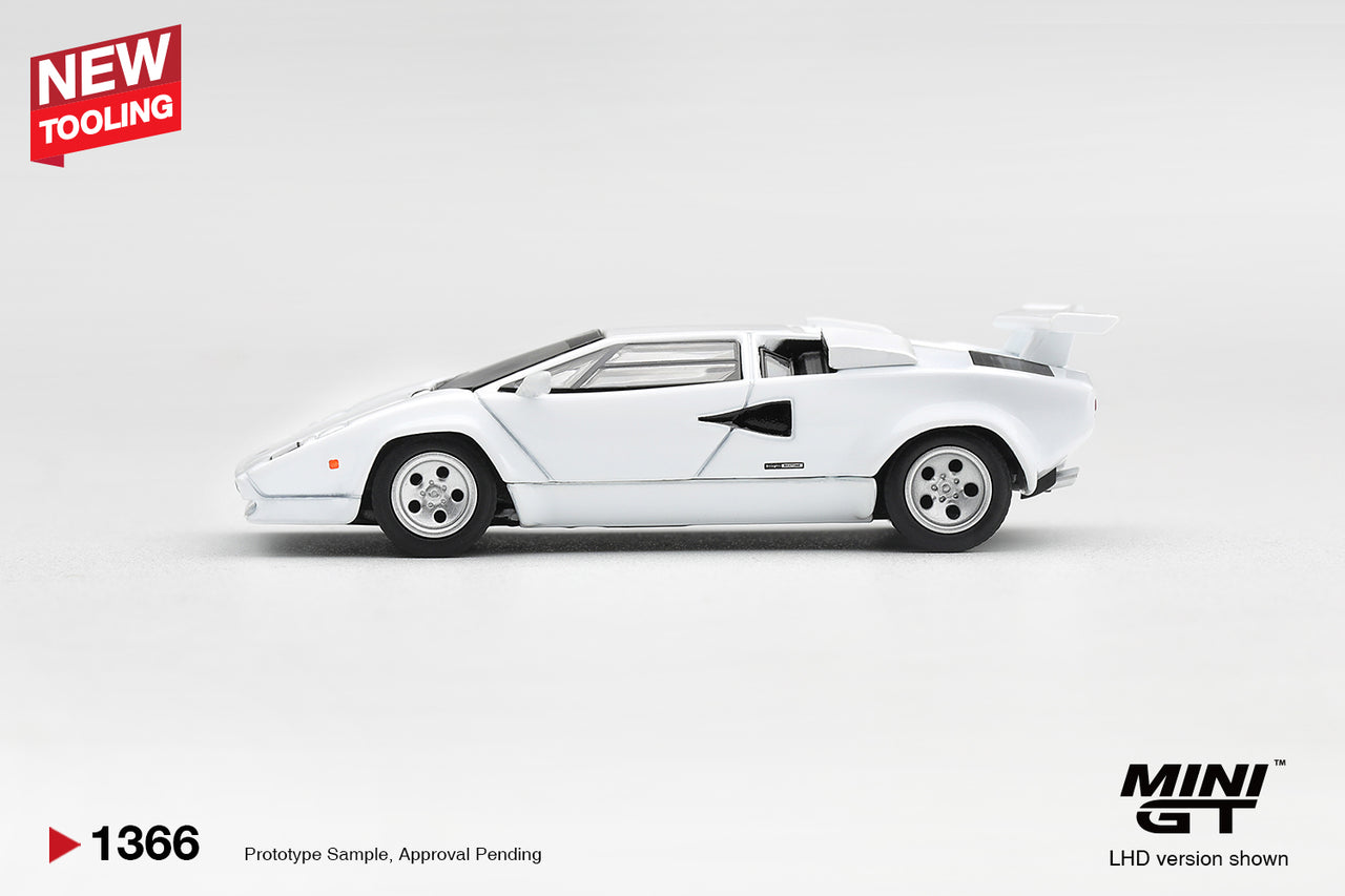 (PRE-ORDER) Mini GT 1:64 Lamborghini Countach LP500S White MGT01366-L