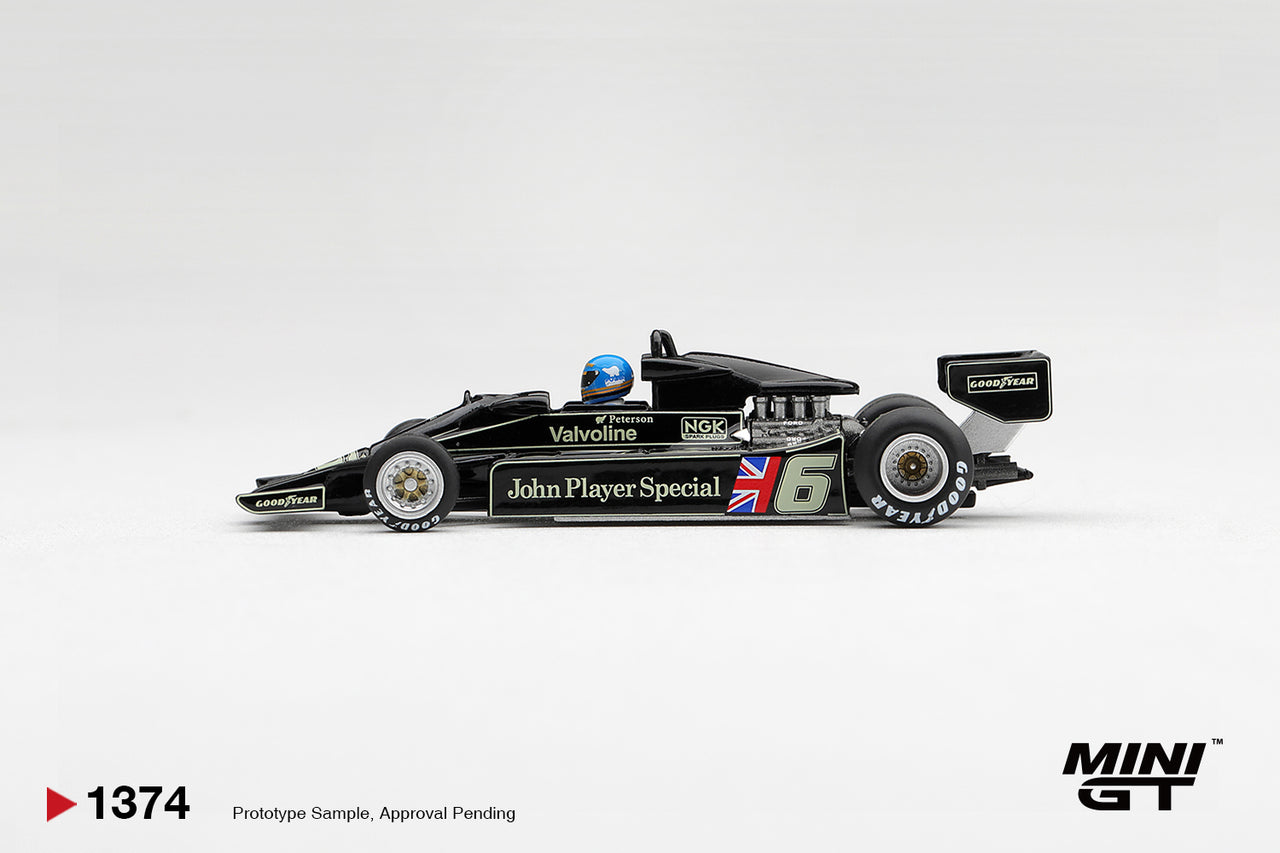 (PRE-ORDER) MINI GT 1:64 Lotus 78 #6 Ronnie Peterson 1978 S. African GP Winner  MGT01374-L