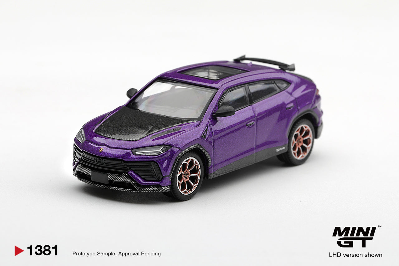 (PRE-ORDER) Mini GT 1:64 Lamborghini Urus Performante Viola Pasifae MGT01381-R