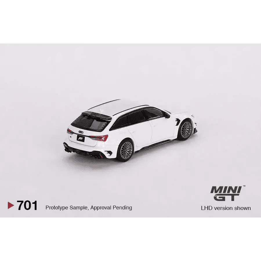 MINI GT 1:64 Audi ABT RS6-R Glacier White Metallic MGT00701-R