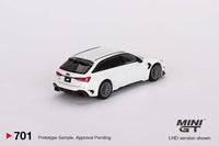 Thumbnail for PRE-ORDER MINI GT 1:64 Audi ABT RS6-R Glacier White Metallic MGT00701-R