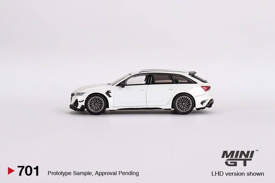 PRE-ORDER MINI GT 1:64 Audi ABT RS6-R Glacier White Metallic MGT00701-R
