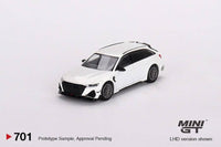 Thumbnail for PRE-ORDER MINI GT 1:64 Audi ABT RS6-R Glacier White Metallic MGT00701-R
