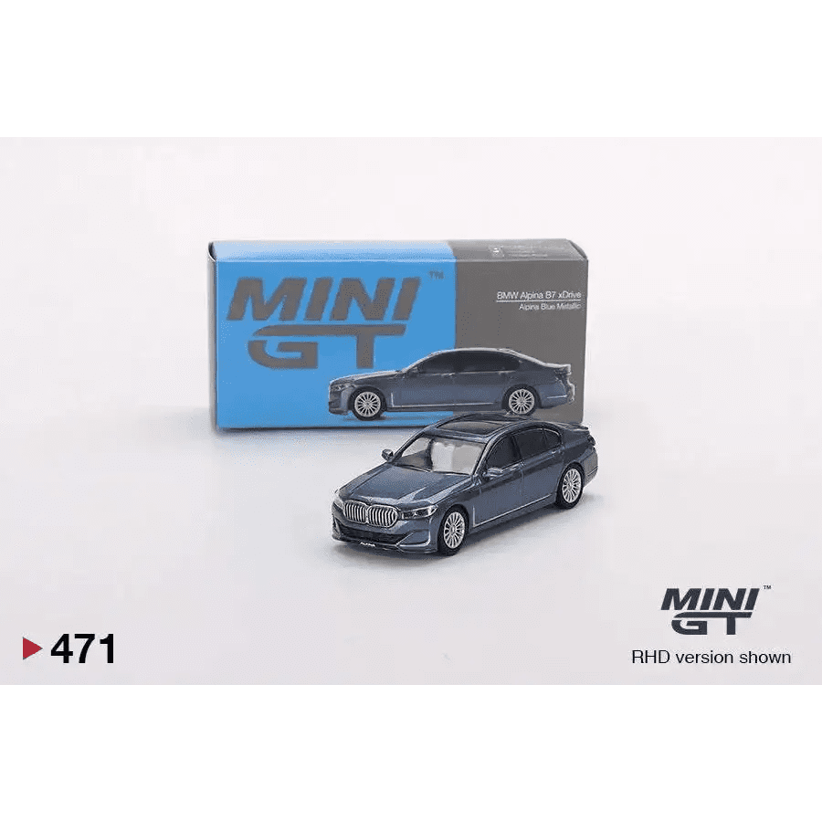 MINI GT 1:64 BMW Alpina B7 xDrive Alpina Blue Metallic MGT00471