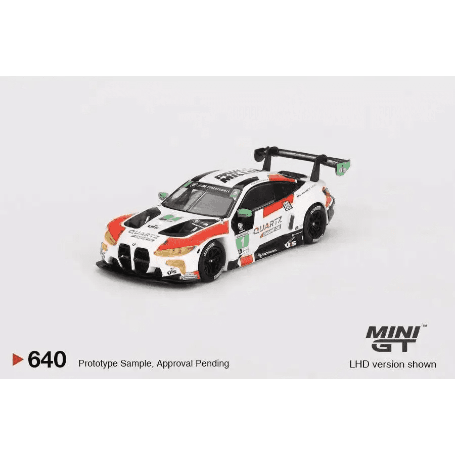 MINI GT 1:64 BMW M4 GT3 #1 Paul Miller Racing IMSA 2023 Sebring 12 Hrs. GTD Winner MGT00640-L