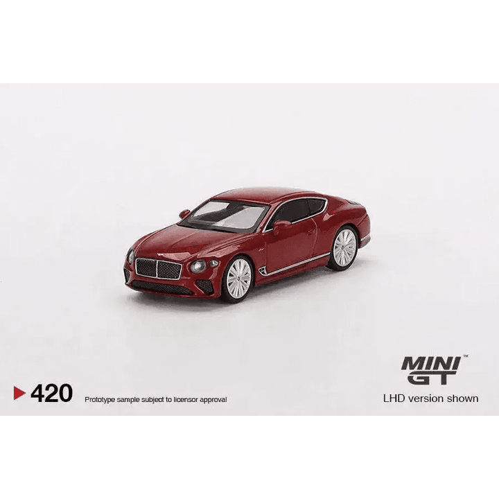 ミニカー MINI GT Bentley Continental GT Speed 420 Mini GT 1:64 Bentley Continental GT Speed Candy Red MGT00420