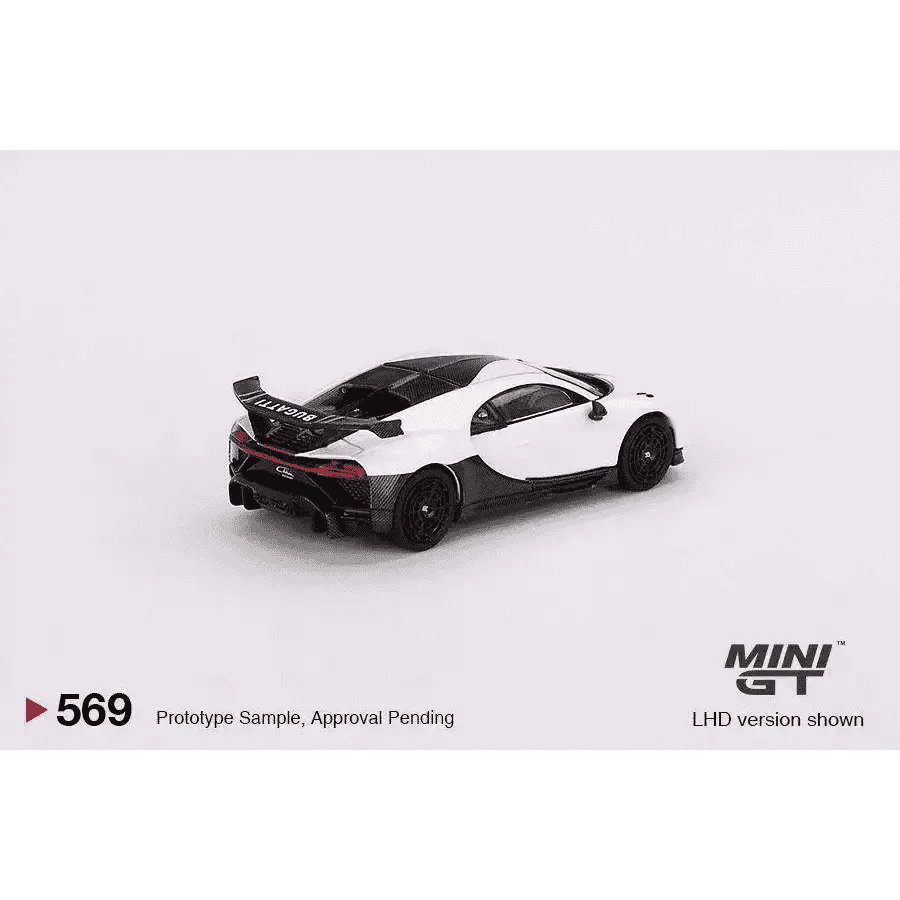 MINI GT 1:64 Bugatti Chiron Pur Sport White