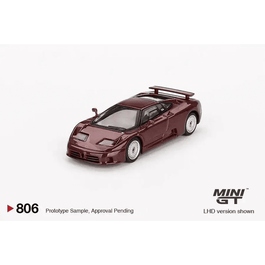 MINI GT 1:64 Bugatti EB110 GT Dark Red Metallic MGT00806-L