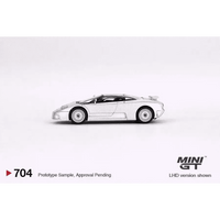 Thumbnail for MINI GT 1:64 Bugatti EB110 GT Grigio Chiaro SILVER MGT00704-L