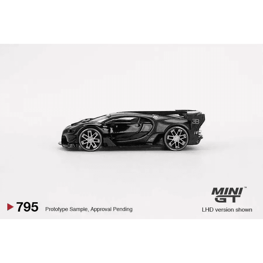 MINI GT 1:64 Bugatti Vision Gran Turismo Black MGT00795-L