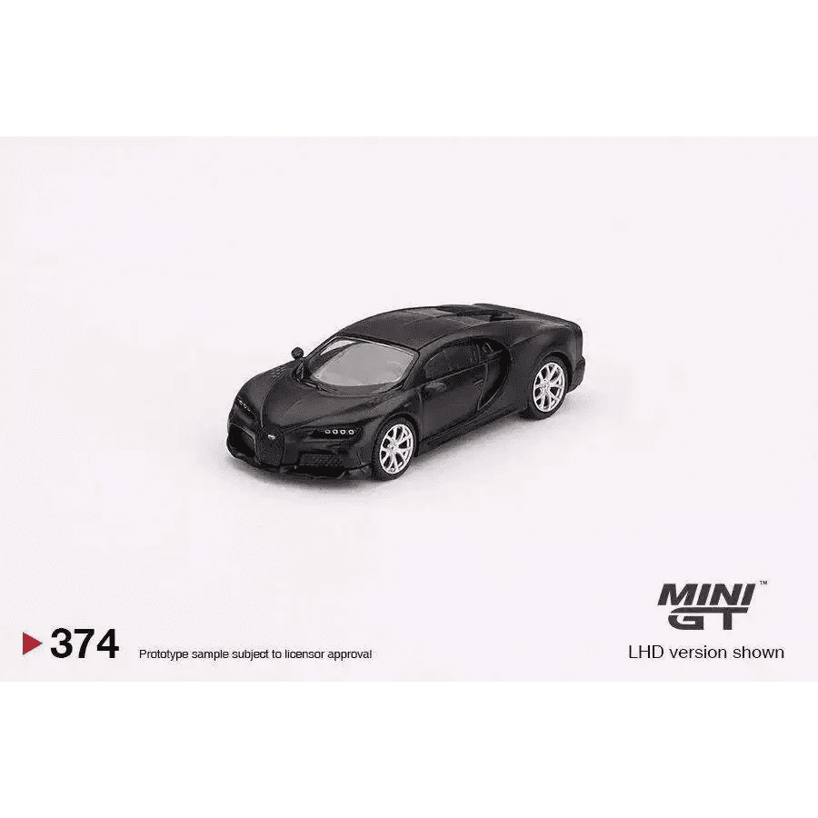 MINI GT 1:64 Bugatti Vision Super Sport 300+ Matte Black