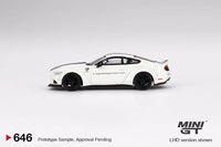 Thumbnail for MINI GT 1:64 Ford Mustang GT LB-WORKS White MGT00646-R