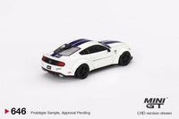 Thumbnail for MINI GT 1:64 Ford Mustang GT LB-WORKS White MGT00646-R