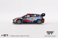 Thumbnail for MINI GT 1:64 Hyundai i20 N Rally1 Hybrid #11 2024 Rallye Monte-Carlo Winner MGT00871-L