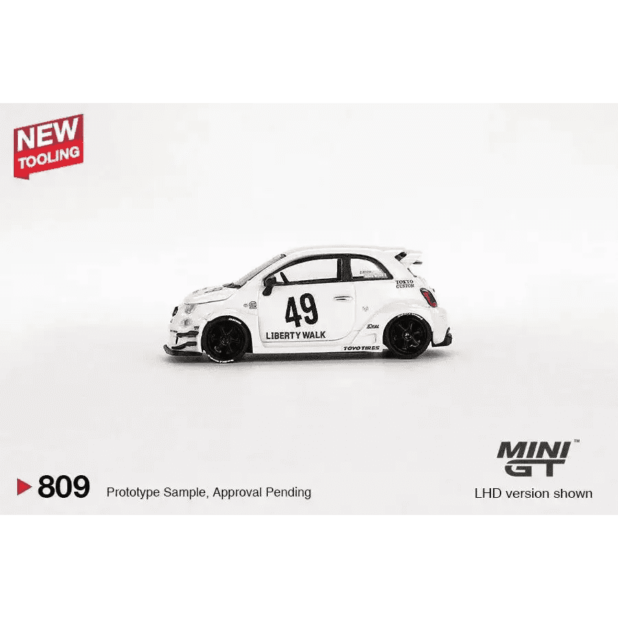 MINI GT 1:64 LB-WORKS x Abas Works ABARTH 595 Gara White MGT00809-L