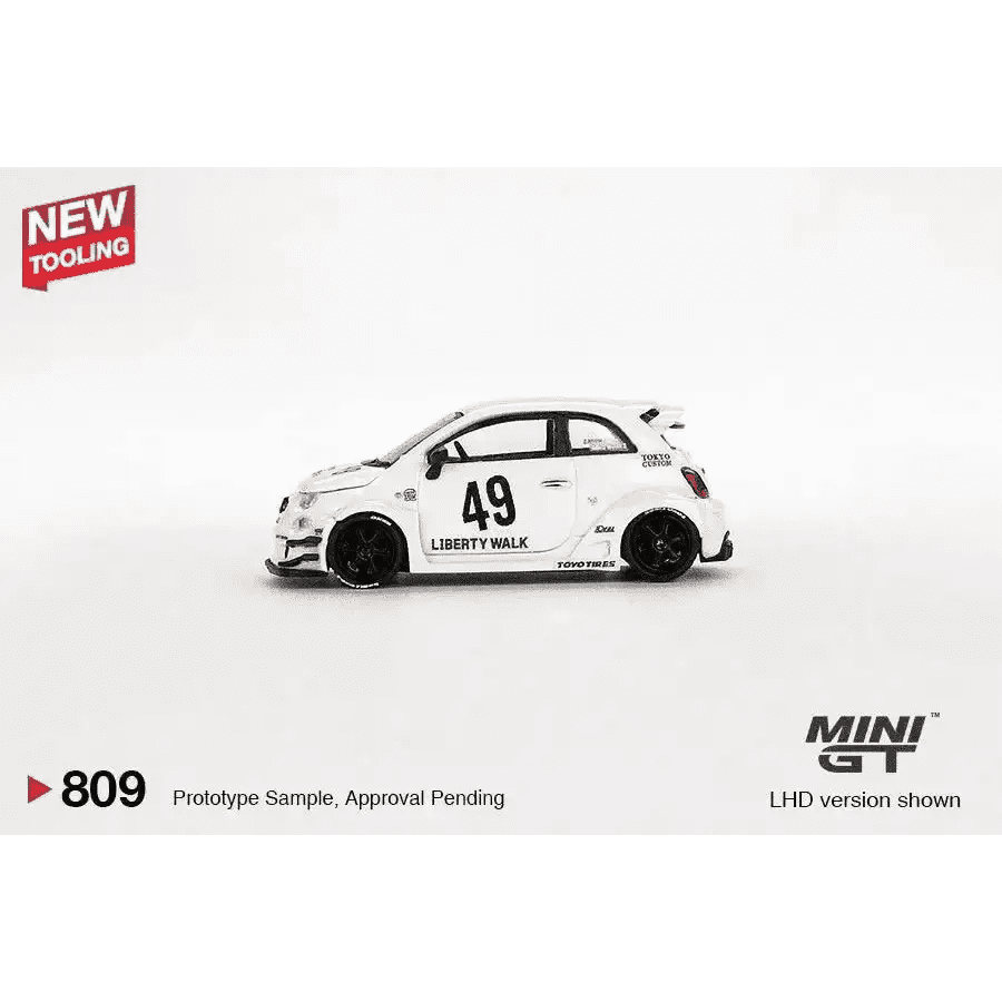 MINI GT 1:64 LB-WORKS x Abas Works ABARTH 595 Gara White MGT00809-L
