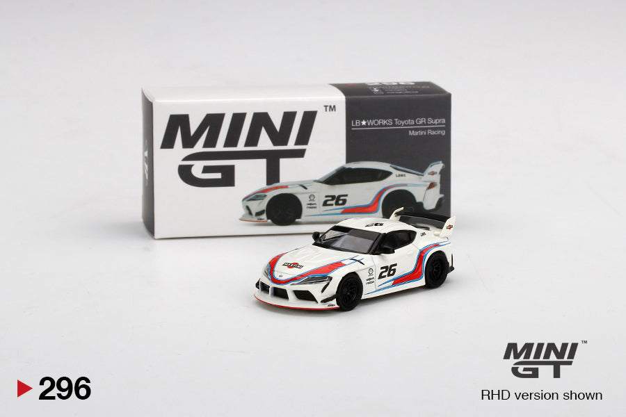 MINI GT 1:64 LB Works Toyota GR Supra V1.0 Martini Racing RHD MGT00296-R