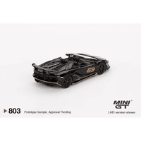 Thumbnail for MINI GT 1:64 Lamborghini Aventador SVJ 63 Roadster Nero Aldebaran MGT00803-R