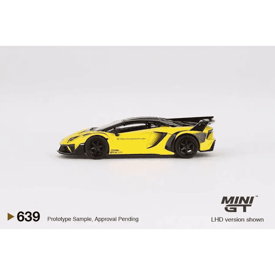 MINI GT 1:64 Lamborghini LB-Silhouette WORKS Aventador GT EVO Yellow MGT00639-R