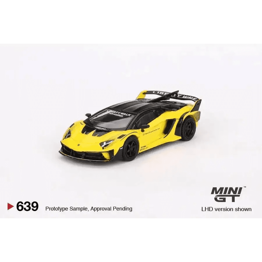 MINI GT 1:64 Lamborghini LB-Silhouette WORKS Aventador GT EVO Yellow MGT00639-R