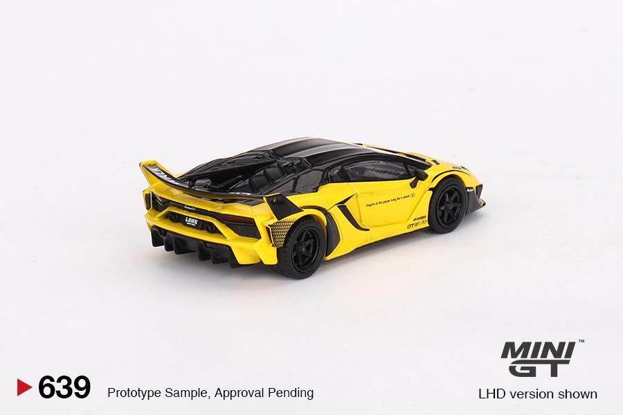 MINI GT 1:64 Lamborghini LB-Silhouette WORKS Aventador GT EVO Yellow MGT00639-R