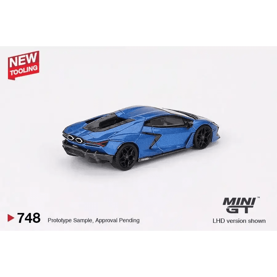 MINI GT 1:64 Lamborghini Revuelto Blu Eleos MGT00748-R NEW TOOLING