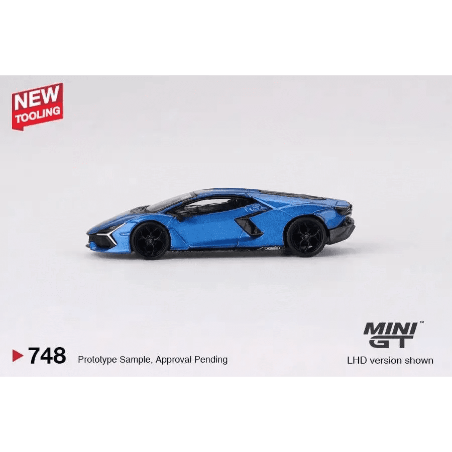 MINI GT 1:64 Lamborghini Revuelto Blu Eleos MGT00748-R NEW TOOLING