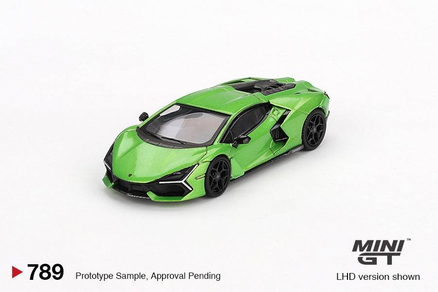 MINI GT 1:64 Lamborghini Revuelto Verde Selvans MGT00789-L