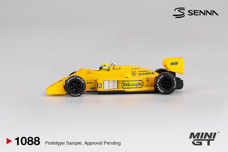 MINI GT 1:64 Lotus 99T #12 Ayrton Senna 1987 Monaco Grand Prix Winner MGT01088-BL Blister