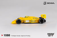 Thumbnail for MINI GT 1:64 Lotus 99T #12 Ayrton Senna 1987 Monaco Grand Prix Winner MGT01088-BL Blister