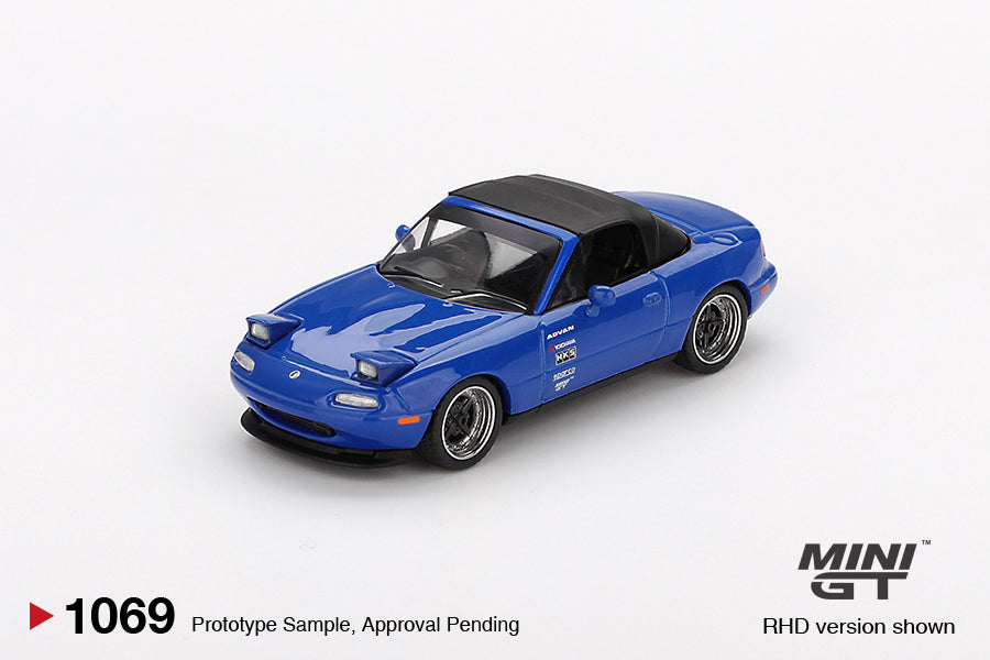MINI GT 1:64 Mazda Miata MX-5 NA Tuned Version Dark Blue MGT01069-R