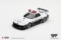 Thumbnail for MINI GT 1:64 Mazda RX-7 LB-Super Silhouette Police Die-Cast Model Car Pre-Order MGT01231-R