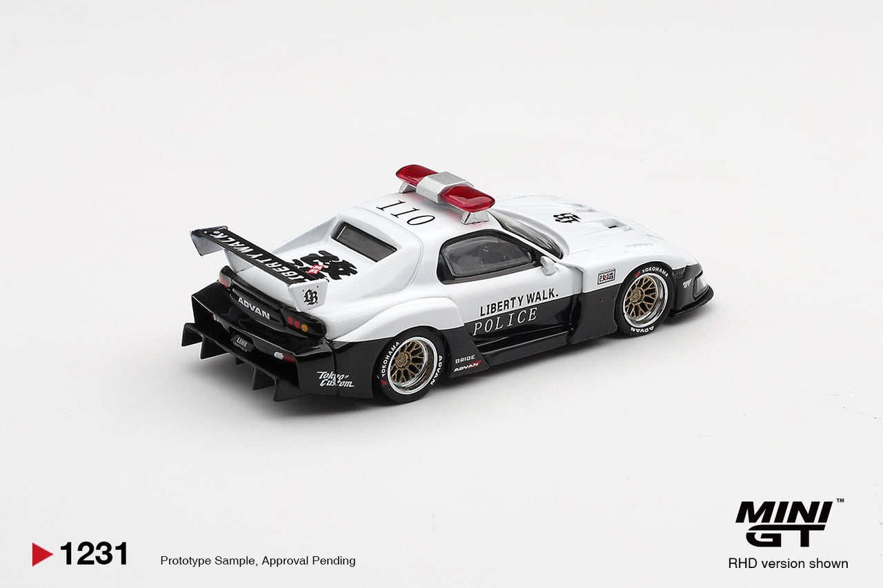 MINI GT 1:64 Mazda RX-7 LB-Super Silhouette Police Die-Cast Model Car Pre-Order MGT01231-R