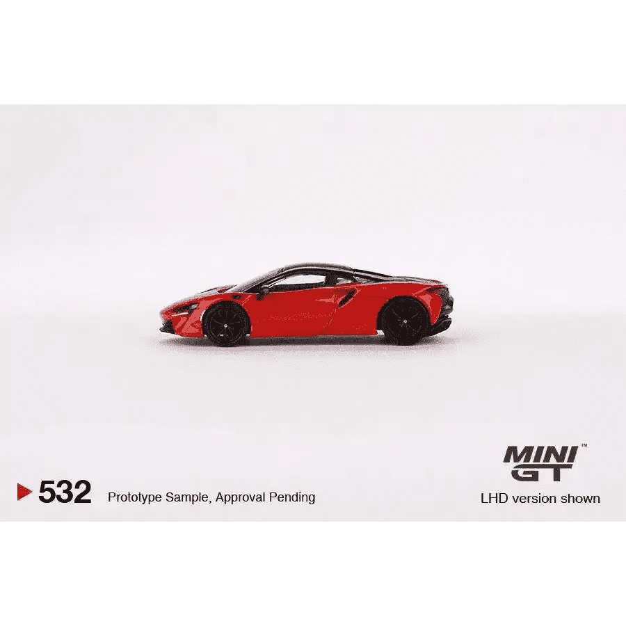 MINI GT 1:64 McLaren Artura Vermillion Red 2023