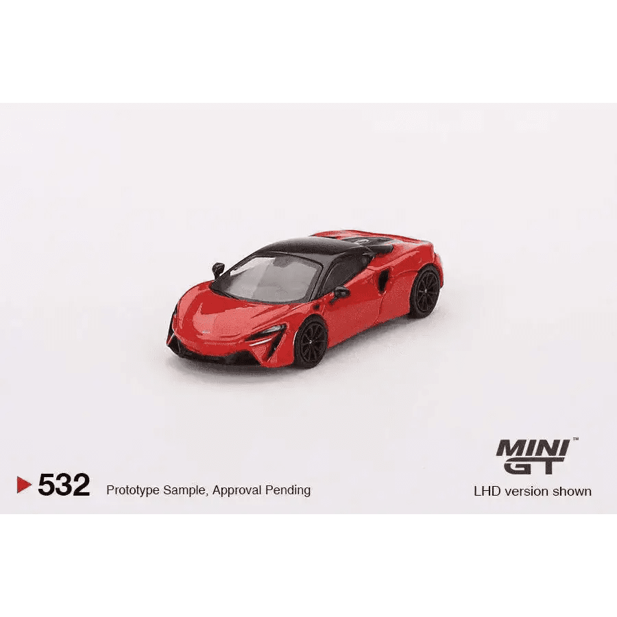 MINI GT 1:64 McLaren Artura Vermillion Red 2023