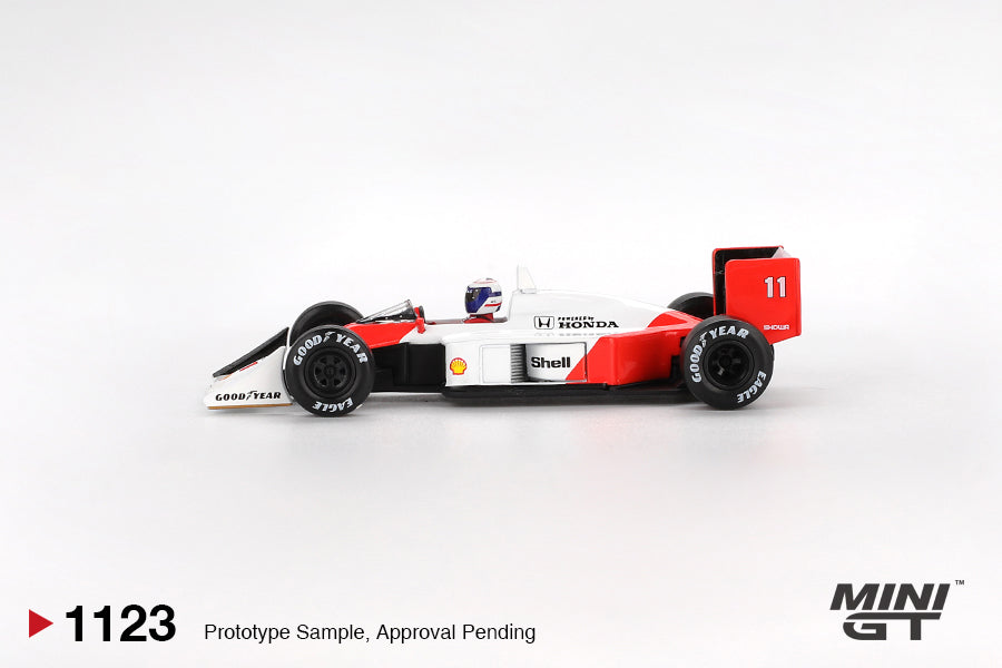 MINI GT 1:64 McLaren MP4/4 #11 Alain Prost 1988 Japanese Grand Prix 2nd Place MGT01123-L