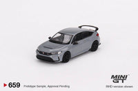 Thumbnail for PRE-ORDER MINI GT 1:64 Mini GT 1:64 Honda Civic Type R 2023 Sonic Gray Pearl MGT00659