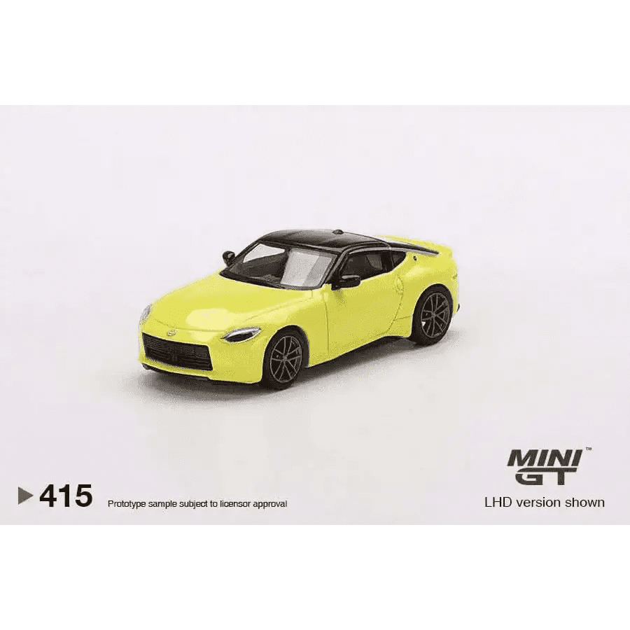 MINI GT 1:64 NISSAN Fairlady Z Porto Spec 2023 Ikazuchi Yellow LHD MGT00415-R